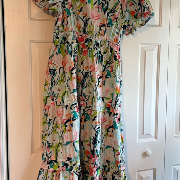 Crown & Ivy Floral women’s Dress - Pink and Green - Picture 5 of 6